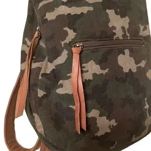 chlei | Bags | Chlei Hawaii Camo Canvas Backpack Leather  display picture 3